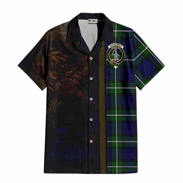 Bannerman Tartan Family Crest Hawaiian Shirt Alba Gu Brath Be Brave Lion Ancient Style Kid - Tartan Vibes Clothing