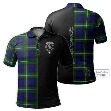 Bannerman Tartan Polo Shirt with Family Crest and Half Of Me Style