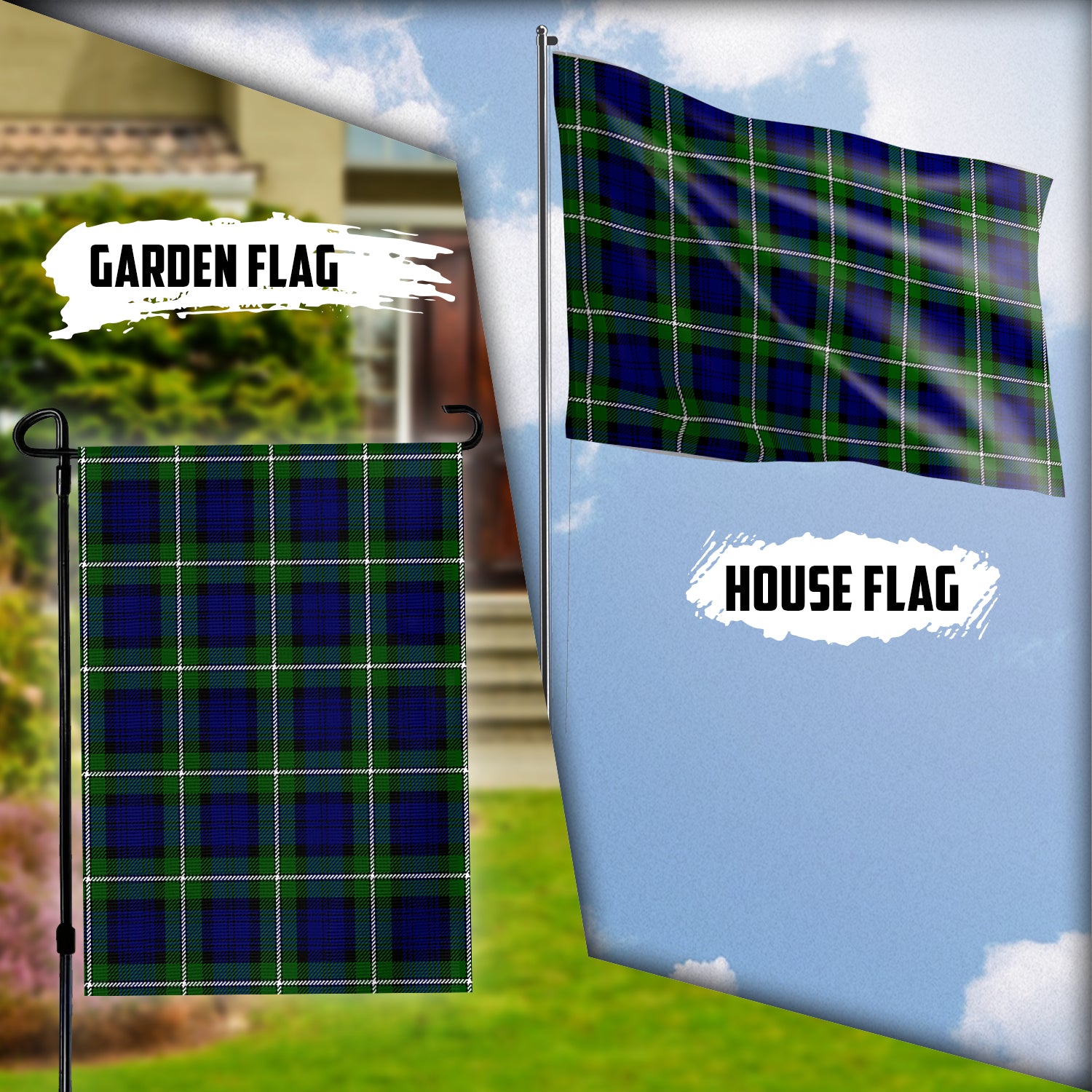 Bannerman Tartan Flag Garden Flag (Vertical) - Tartan Vibes Clothing