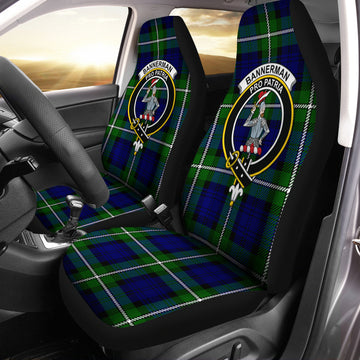 Bannerman Tartan Car Seat Cover with Family Crest