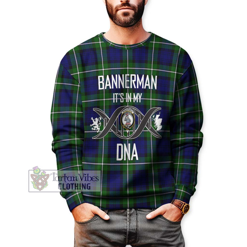 Bannerman Tartan Sweatshirt with Family Crest DNA In Me Style Unisex - Tartanvibesclothing Shop