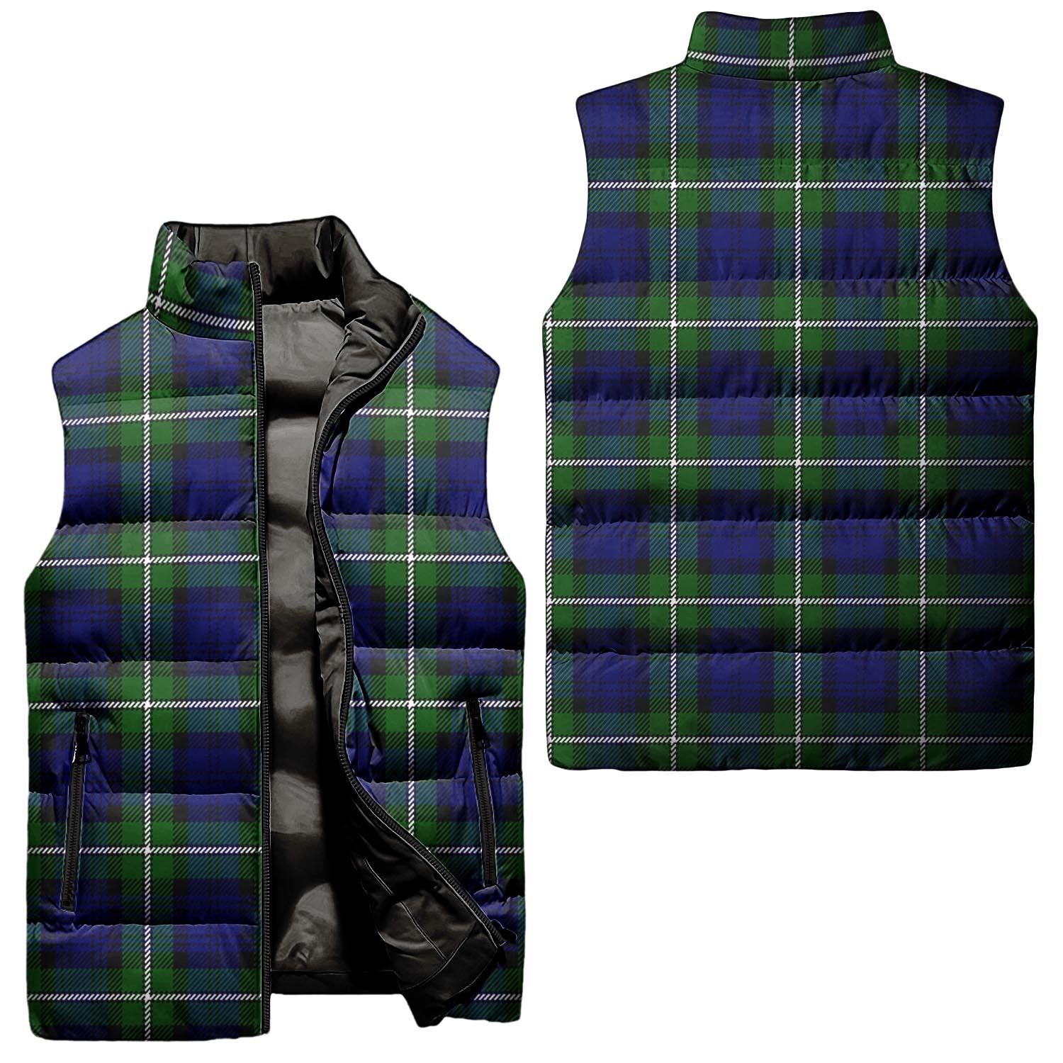 Bannerman Tartan Sleeveless Puffer Jacket Unisex - Tartanvibesclothing