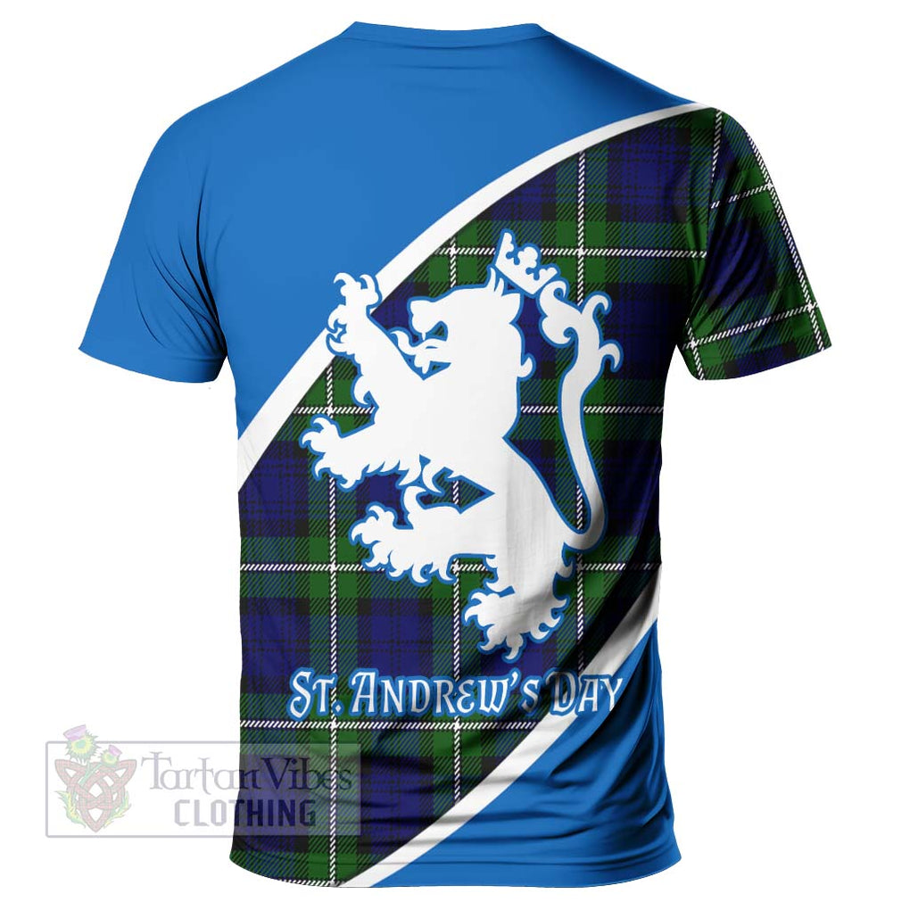 Tartan Vibes Clothing Bannerman Family Crest Tartan T-Shirt Celebrate Saint Andrew's Day in Style