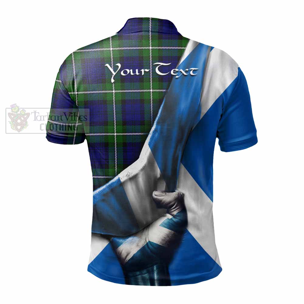 Tartan Vibes Clothing Bannerman Tartan Polo Shirt with Family Crest Scotland Patriotic Style