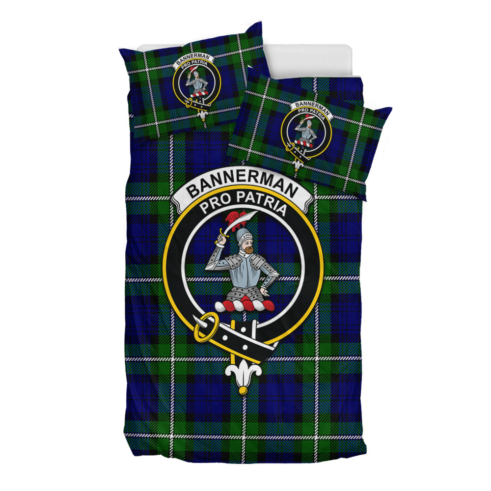 Bannerman Tartan Bedding Set with Family Crest - Tartan Vibes Clothing