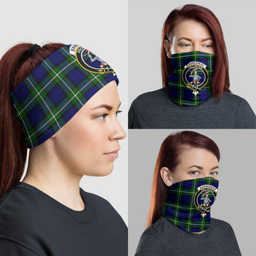 Bannerman Tartan Neck Gaiters, Tartan Bandanas, Tartan Head Band with Family Crest