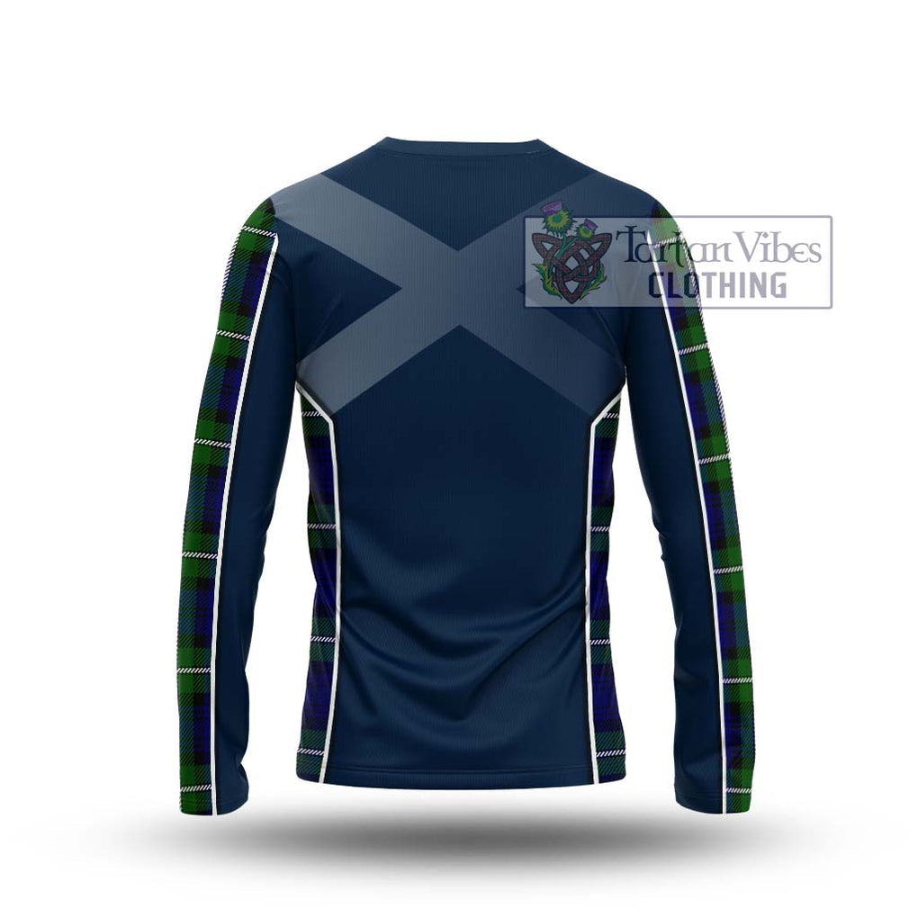 Bannerman Tartan Long Sleeve T-Shirt with Family Crest and Lion Rampant Vibes Sport Style - Tartan Vibes Clothing