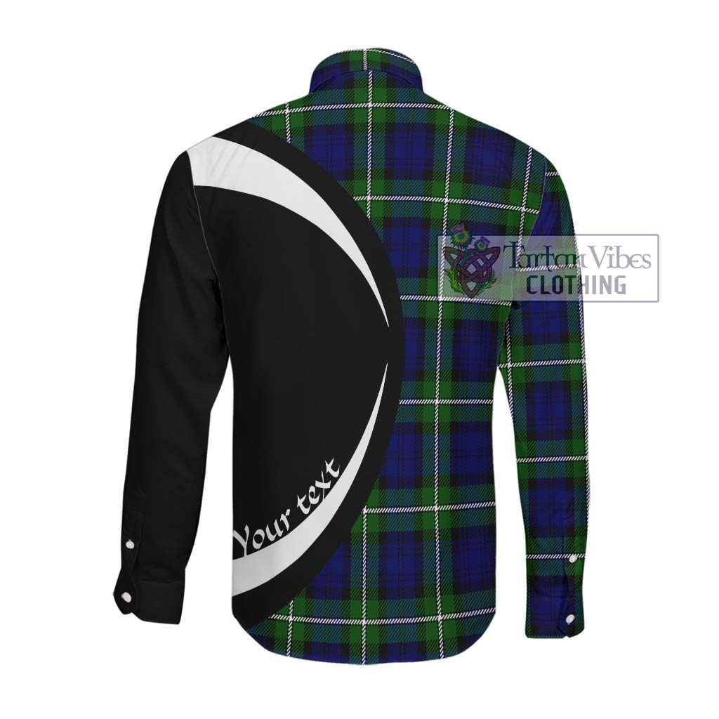 Bannerman Tartan Long Sleeve Button Up with Family Crest Circle Style Men's Shirt - Tartan Vibes Clothing