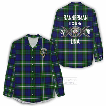 Bannerman Tartan Women's Casual Shirt with Family Crest DNA In Me Style