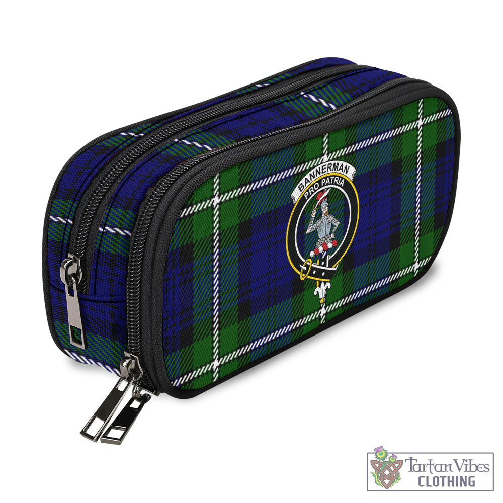 Tartan Vibes Clothing Bannerman Tartan Pen and Pencil Case with Family Crest