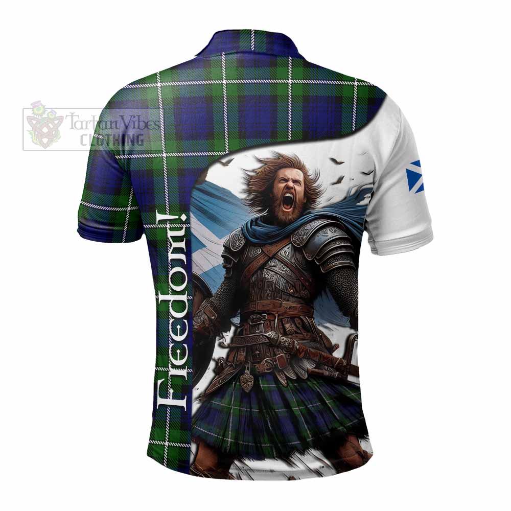 Tartan Vibes Clothing Bannerman Crest Tartan Polo Shirt Inspired by the Freedom of Scottish Warrior