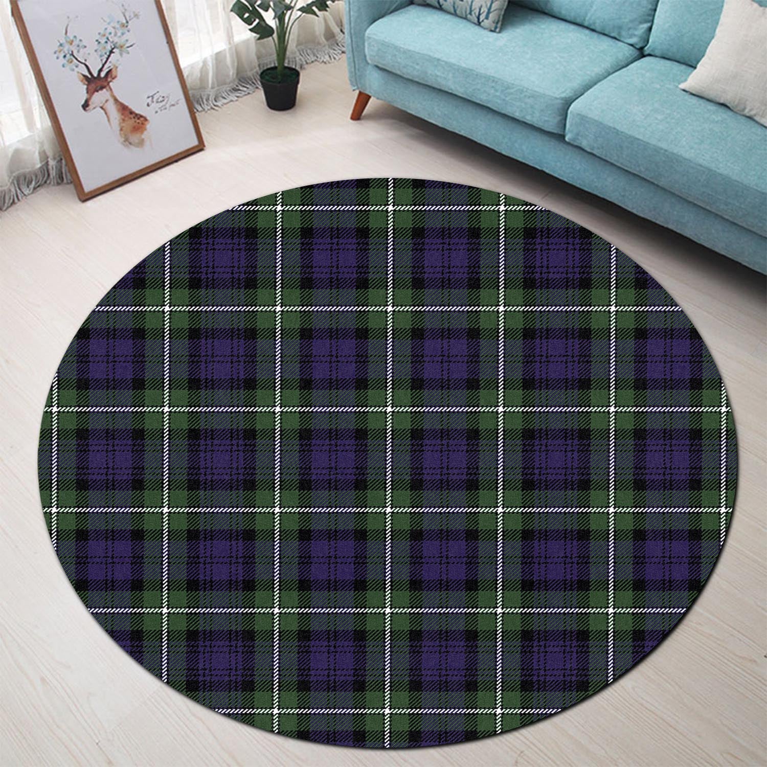 Bannerman Tartan Round Rug - Tartanvibesclothing