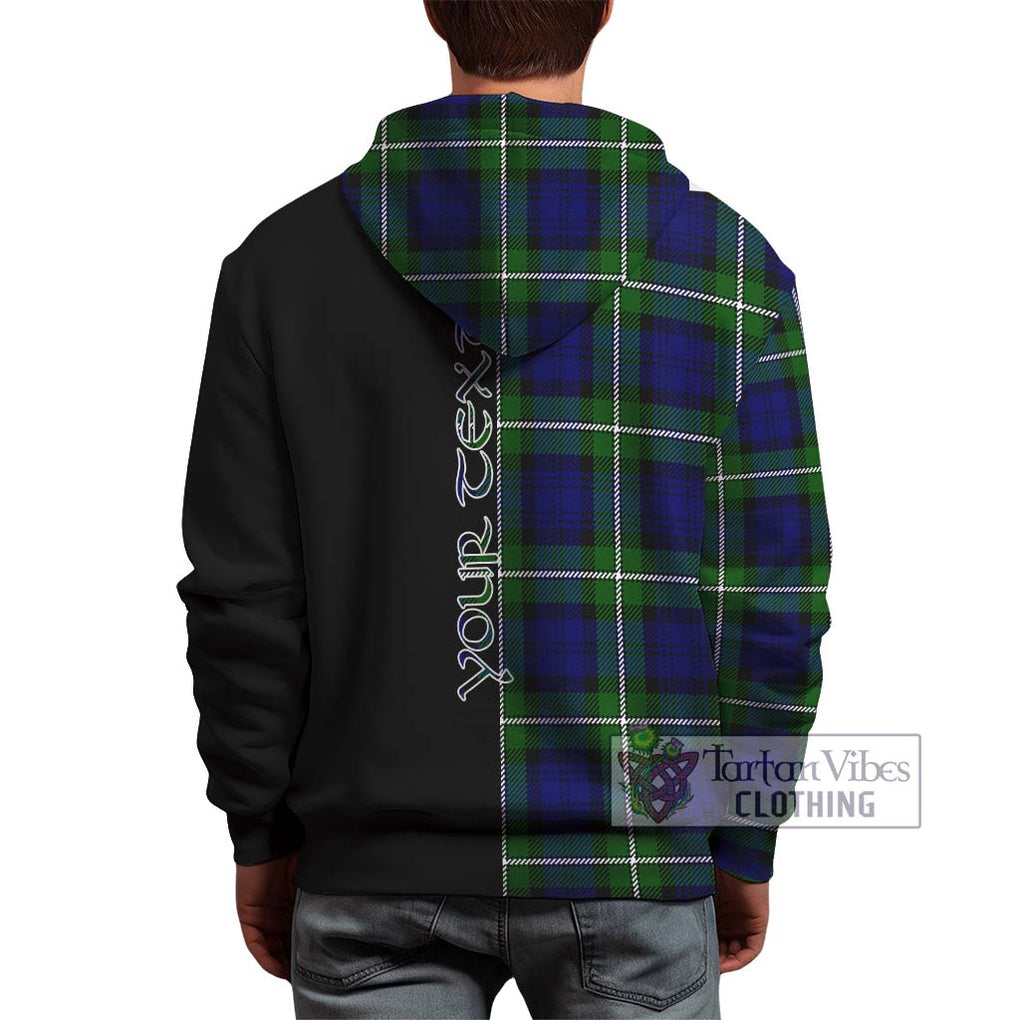 Bannerman Tartan Hoodie with Family Crest and Half Of Me Style - Tartanvibesclothing Shop