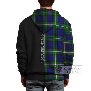 Bannerman Tartan Hoodie with Family Crest and Half Of Me Style