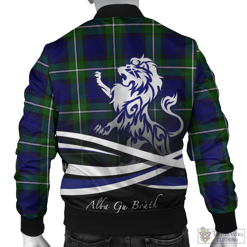 Tartan Vibes Clothing Bannerman Tartan Bomber Jacket with Alba Gu Brath Regal Lion Emblem