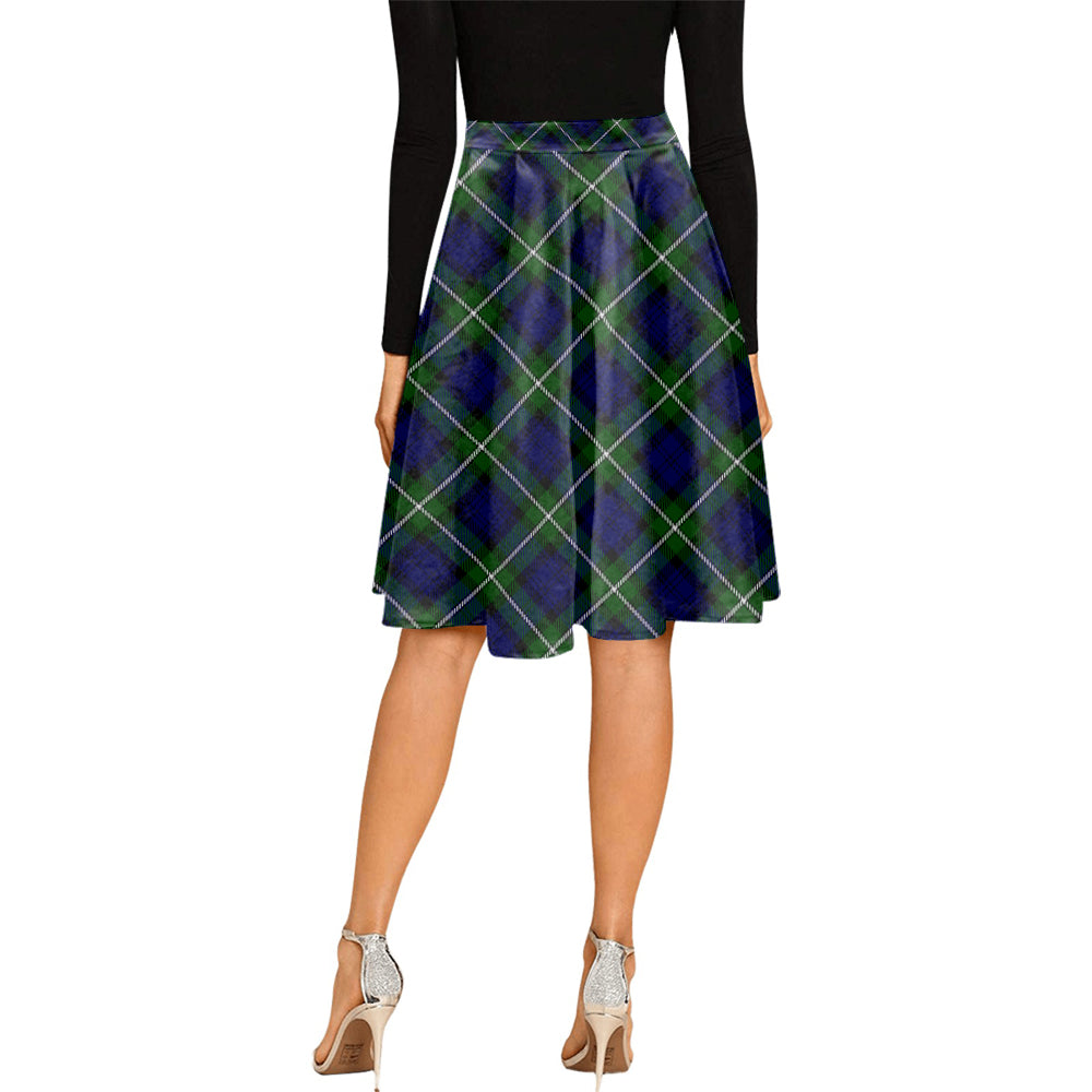 Bannerman Tartan Melete Pleated Midi Skirt - Tartanvibesclothing