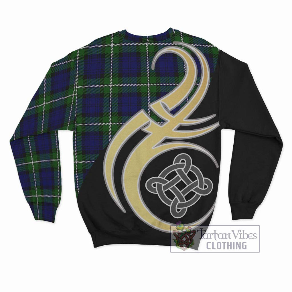 Bannerman Tartan Sweatshirt with Family Crest and Celtic Symbol Style - Tartan Vibes Clothing