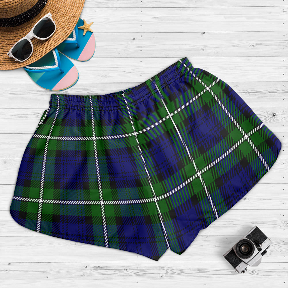 Bannerman Tartan Womens Shorts with Family Crest - Tartanvibesclothing