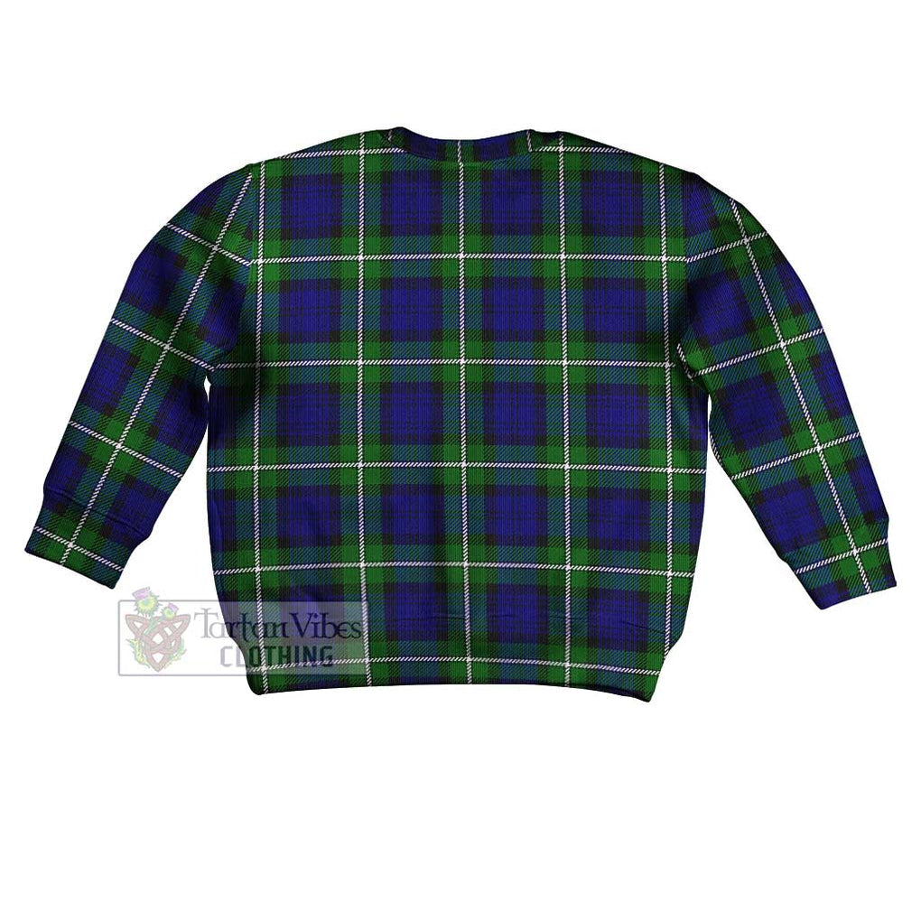 Tartan Vibes Clothing Bannerman Tartan Kid Ugly Sweater with Family Crest