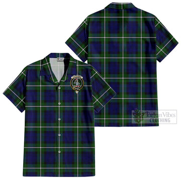 Bannerman Tartan Cotton Hawaiian Shirt with Family Crest