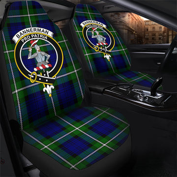 Bannerman Tartan Car Seat Cover with Family Crest