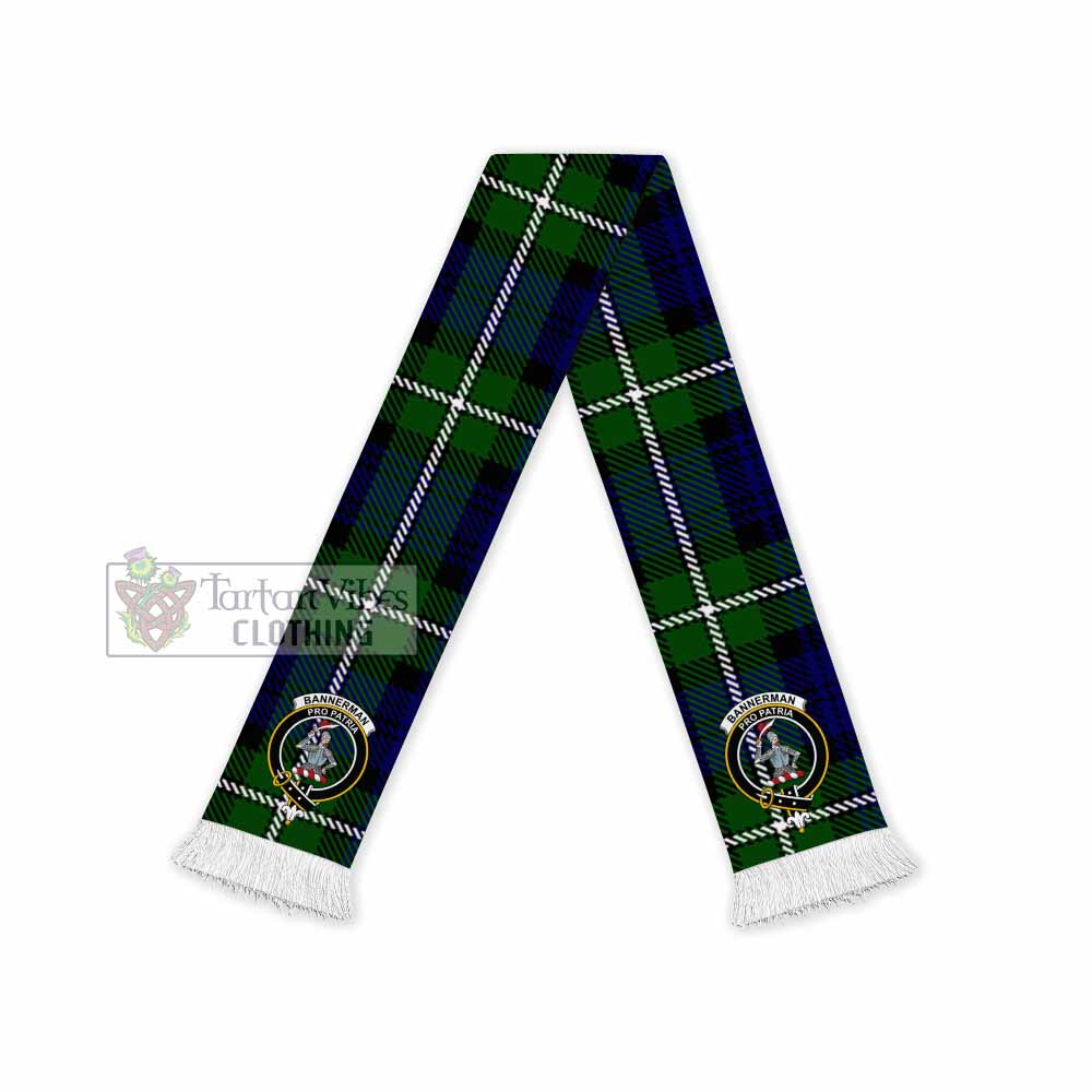 Bannerman Tartan Ruffneck Scarf with Family Crest - Tartan Vibes Clothing