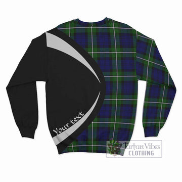 Bannerman Tartan Sweatshirt with Family Crest Circle Style