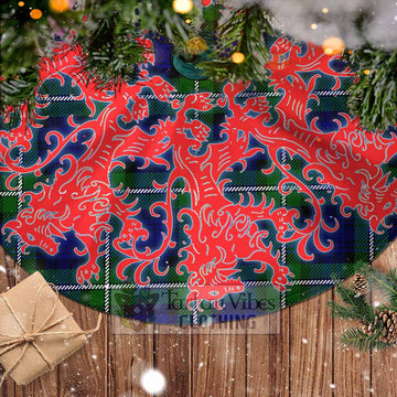 Bannerman Tartan Christmas Tree Skirt Lion Rampant Style