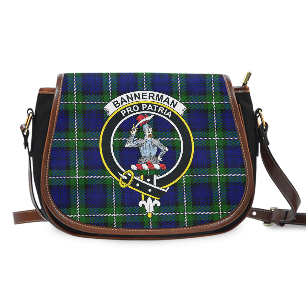 Bannerman Tartan Saddle Bag with Family Crest - Tartan Vibes Clothing