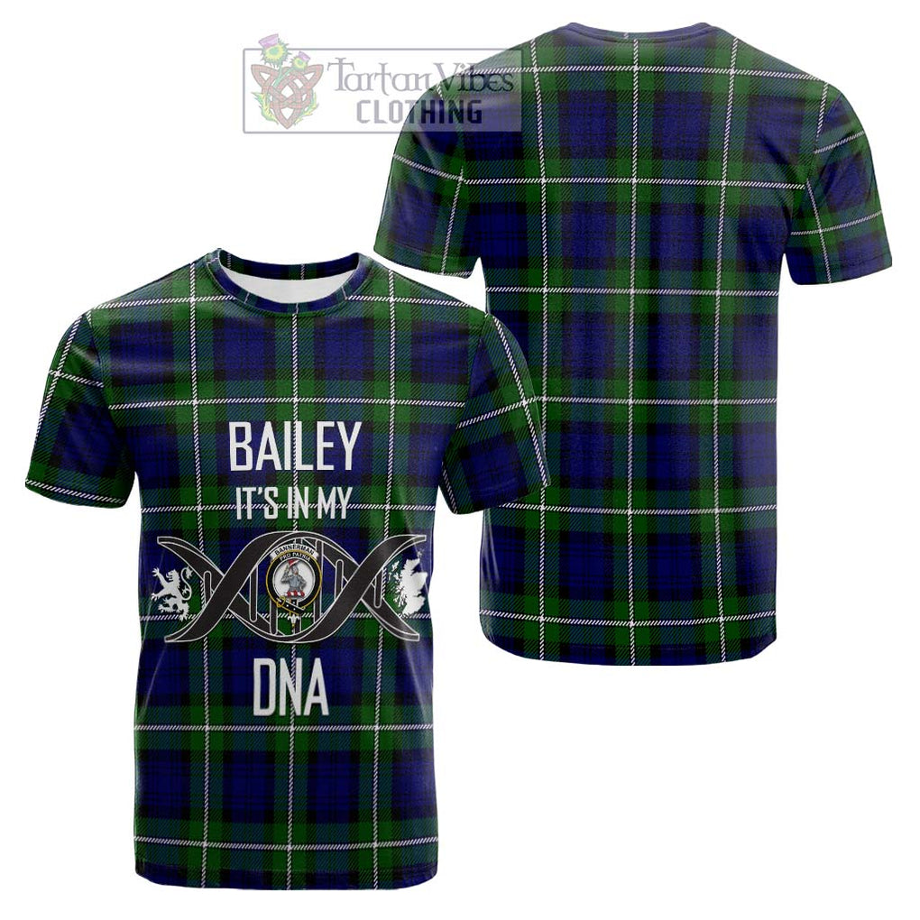 Tartan Vibes Clothing Bannerman Tartan Cotton T-shirt with Family Crest DNA In Me Style