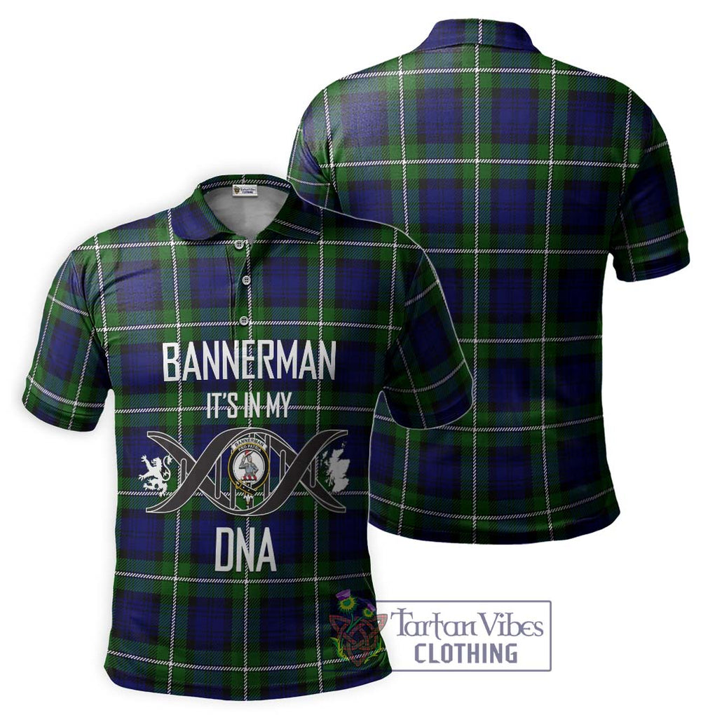 Bannerman Tartan Polo Shirt with Family Crest DNA In Me Style - Tartanvibesclothing Shop