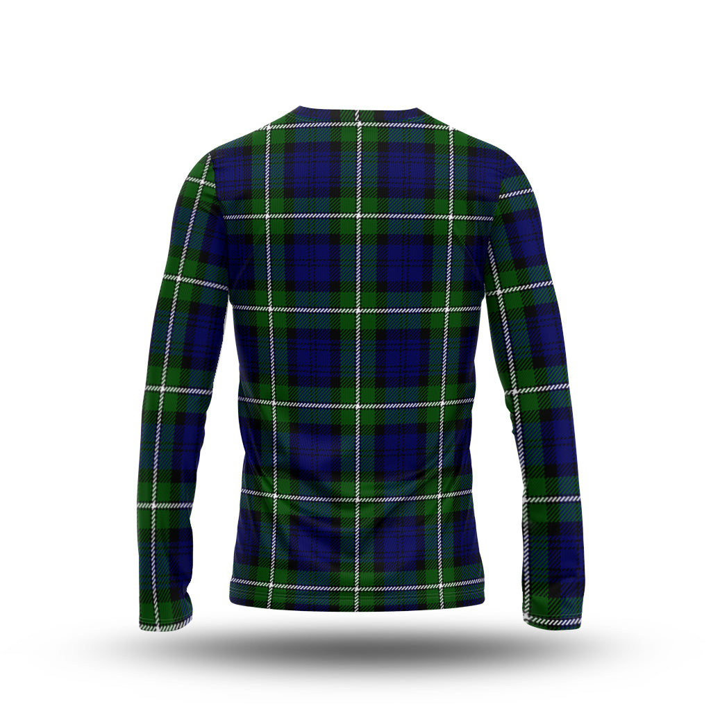 Bannerman Tartan Long Sleeve T-Shirt with Family Crest - Tartanvibesclothing