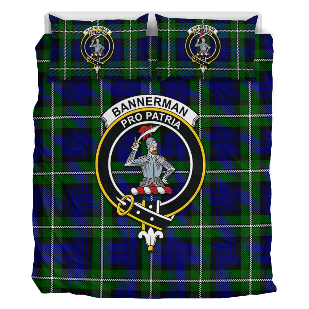 Bannerman Tartan Bedding Set with Family Crest - Tartan Vibes Clothing