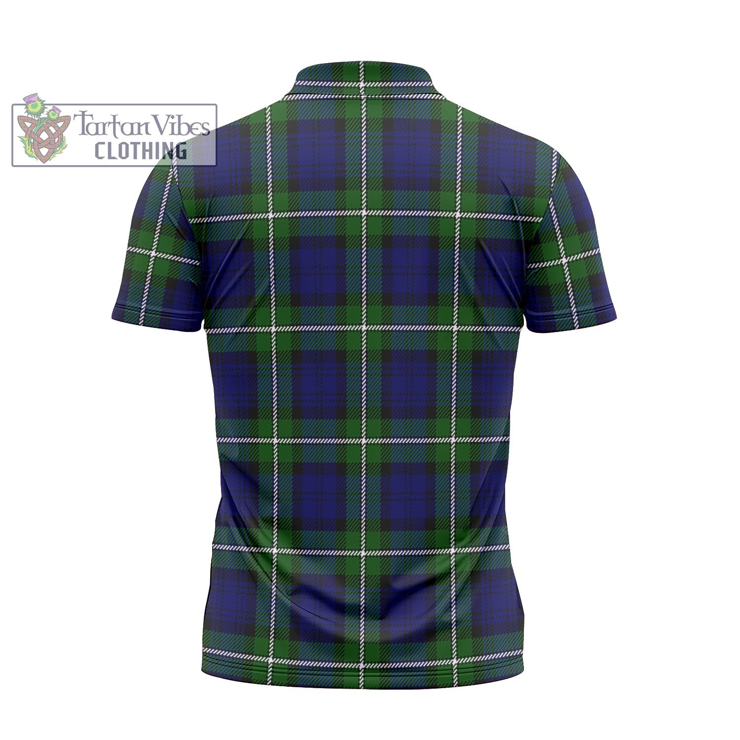 Tartan Vibes Clothing Bannerman Tartan Zipper Polo Shirt with Family Crest