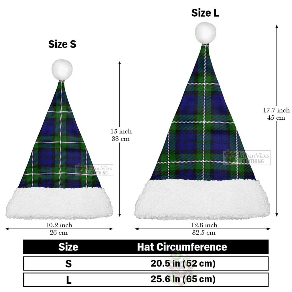 Tartan Vibes Clothing Bannerman Tartan Christmas Santa Hats