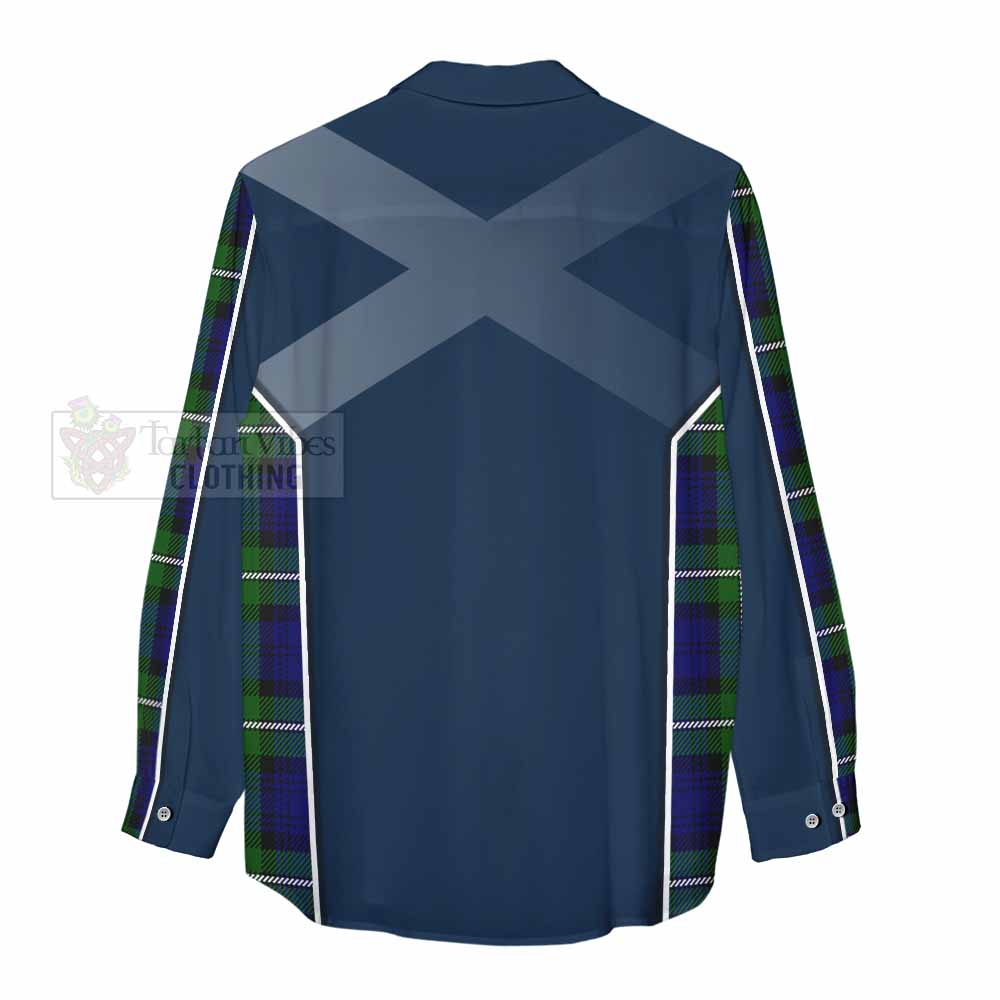 Tartan Vibes Clothing Bannerman Tartan Women's Casual Shirt with Family Crest and Lion Rampant Vibes Sport Style