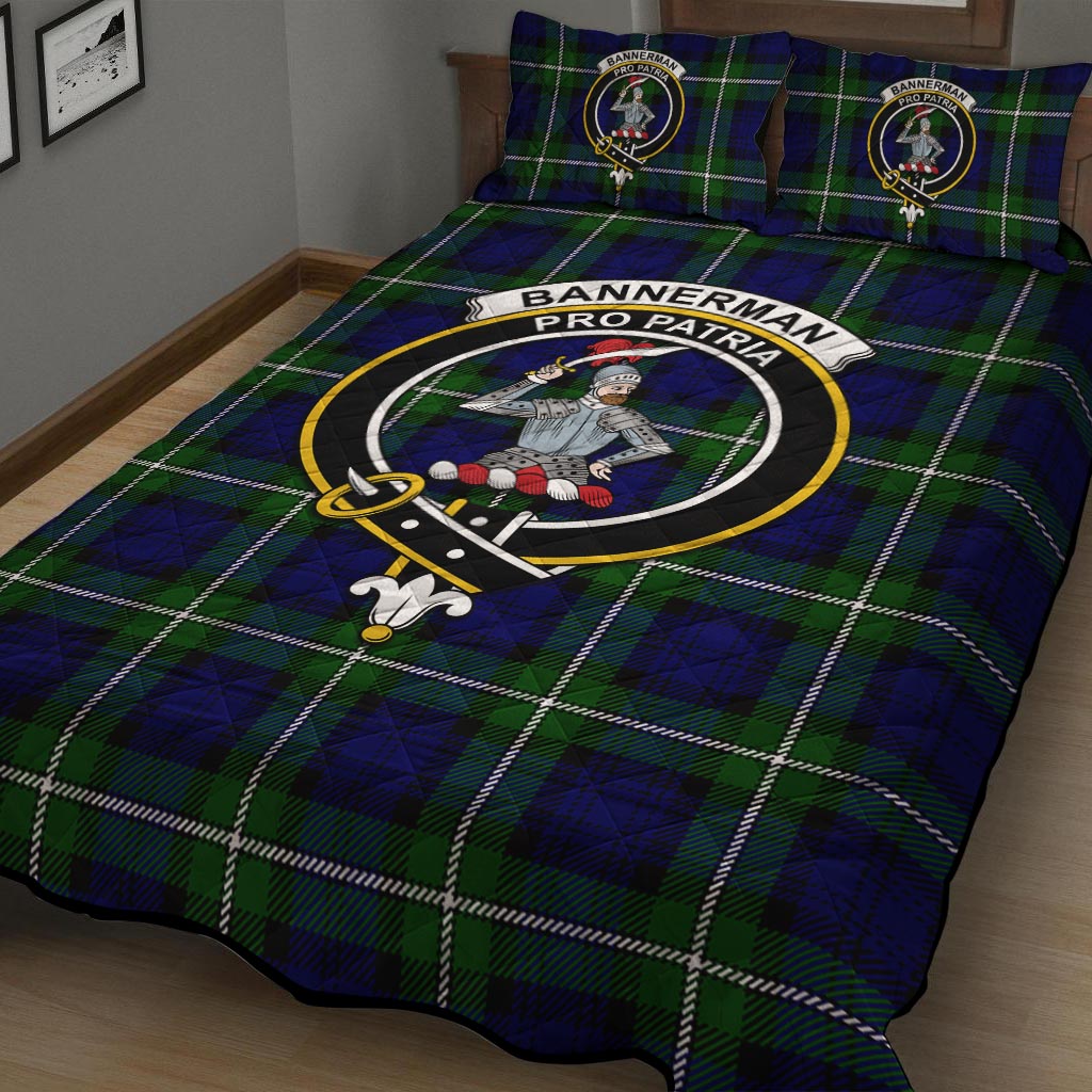 Bannerman Tartan Quilt Bed Set with Family Crest - Tartan Vibes Clothing