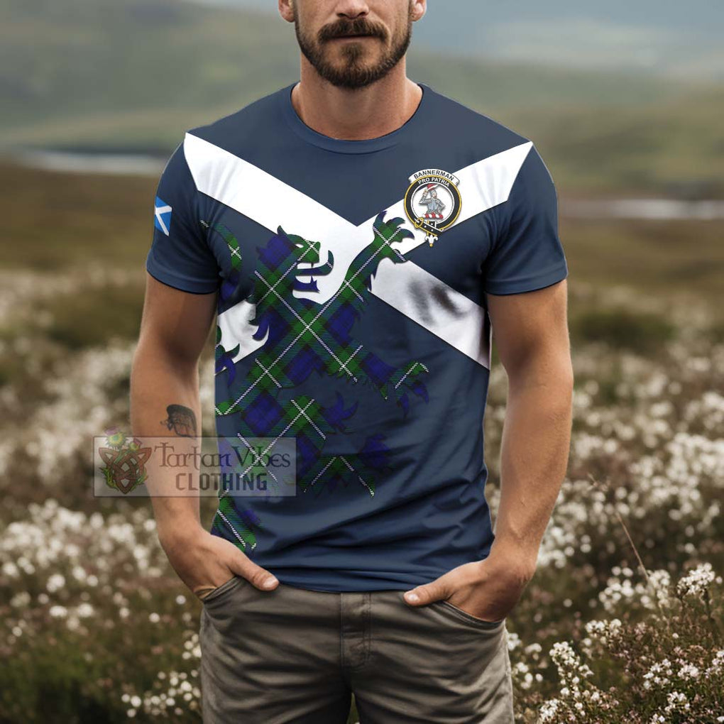 Tartan Vibes Clothing Bannerman Tartan Lion Rampant T-Shirt – Proudly Display Your Heritage with Alba Gu Brath and Clan Name