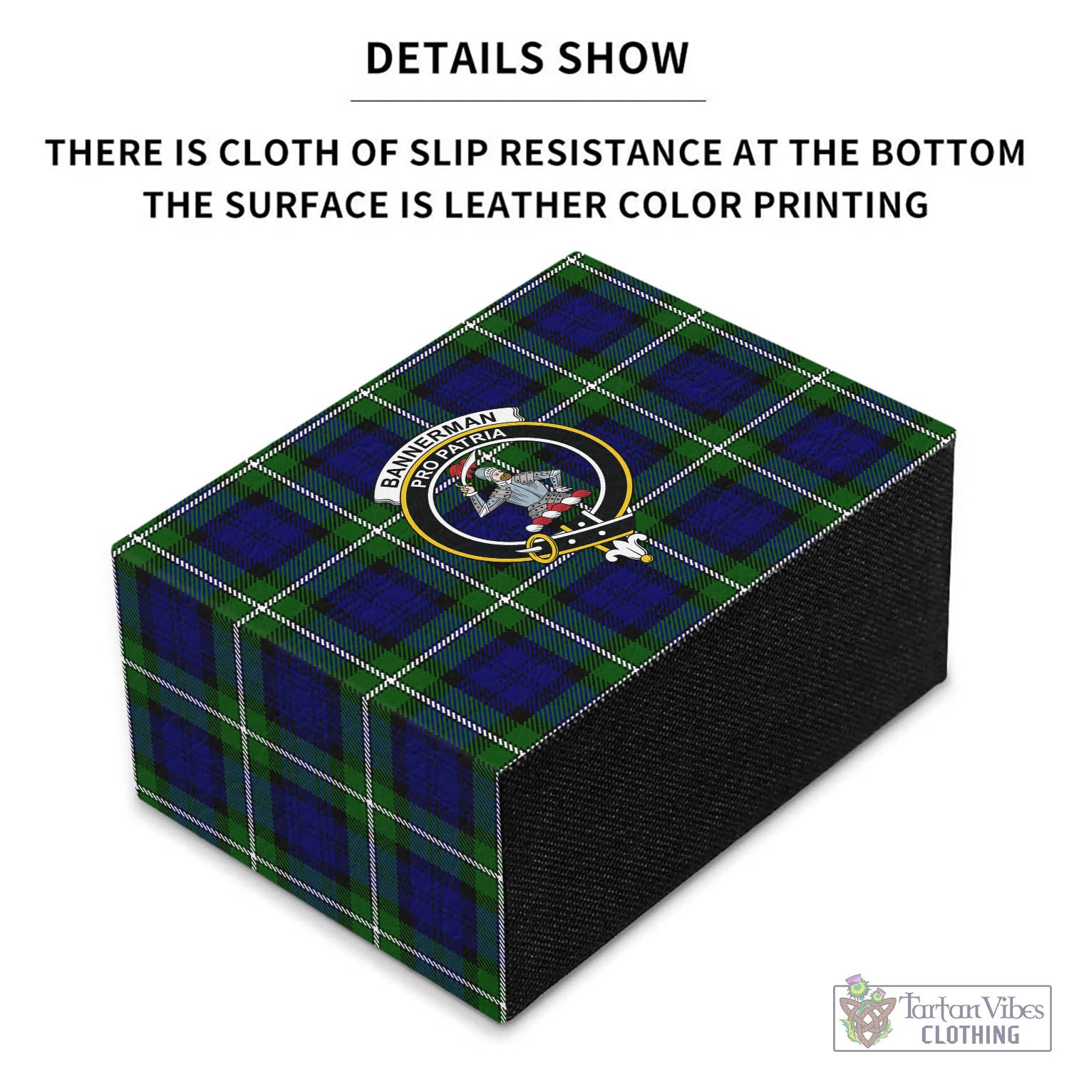 Tartan Vibes Clothing Bannerman Tartan Pen Holder with Family Crest