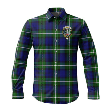 Bannerman Tartan Long Sleeve Button Up Shirt with Family Crest