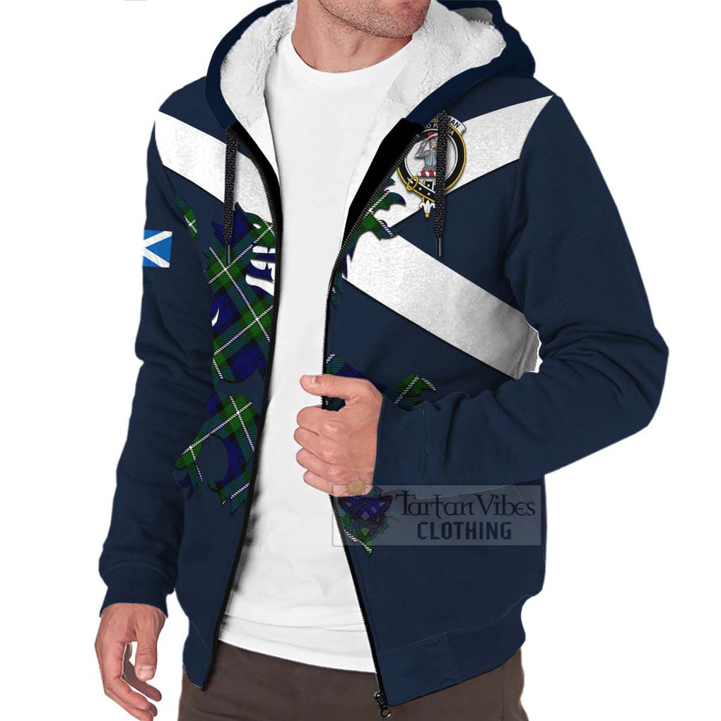 Tartan Vibes Clothing Bannerman Tartan Lion Rampant Sherpa Hoodie – Proudly Display Your Heritage with Alba Gu Brath and Clan Name