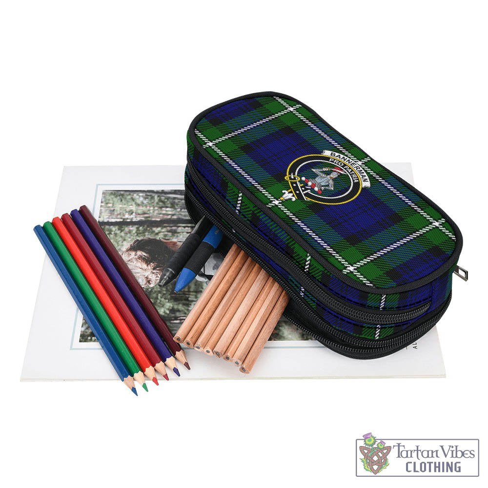 Tartan Vibes Clothing Bannerman Tartan Pen and Pencil Case with Family Crest