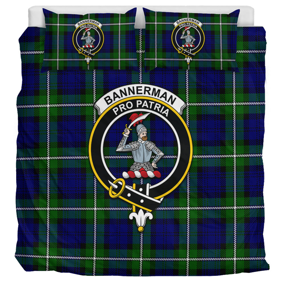 Bannerman Tartan Bedding Set with Family Crest UK Bedding Set UK Super King 104*94 inch - Tartan Vibes Clothing