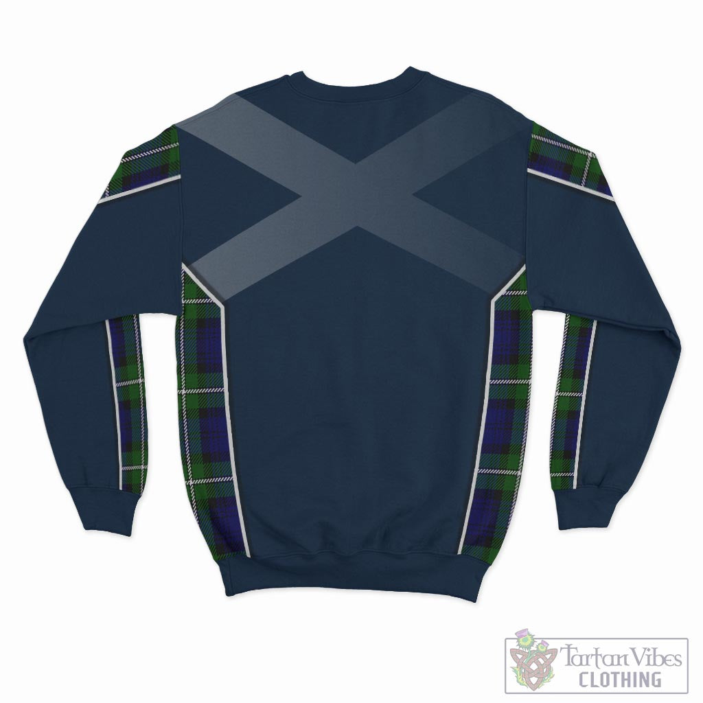 Tartan Vibes Clothing Bannerman Tartan Sweatshirt with Family Crest and Scottish Thistle Vibes Sport Style