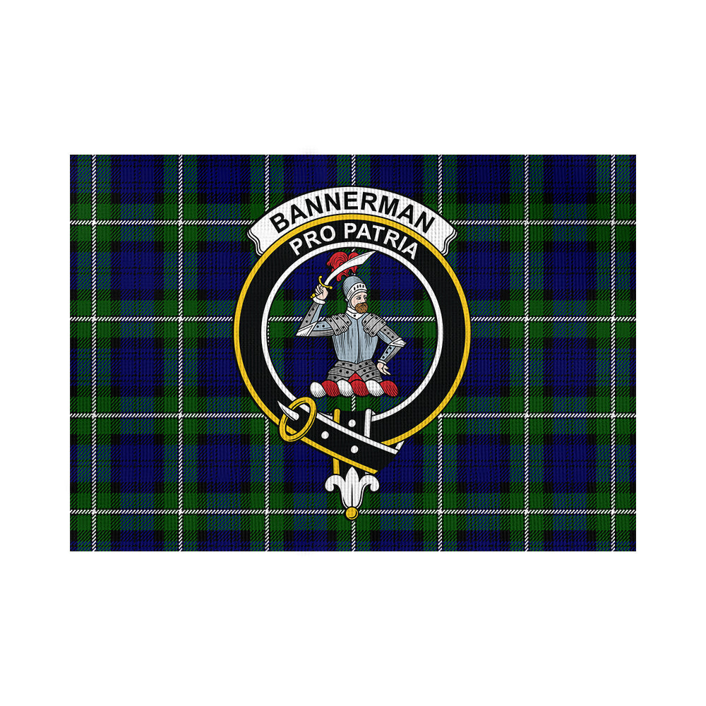 Bannerman Tartan Flag with Family Crest - Tartan Vibes Clothing