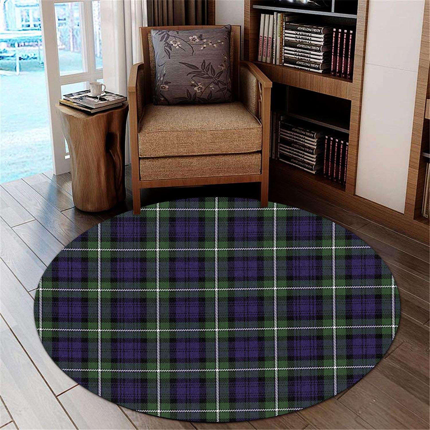 Bannerman Tartan Round Rug - Tartanvibesclothing