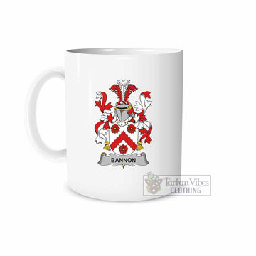 Bannon Irish Clan Coat of Arms Ceramic Mug