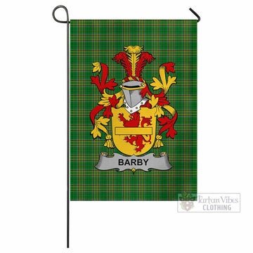 Barby Irish Clan Tartan Flag with Coat of Arms