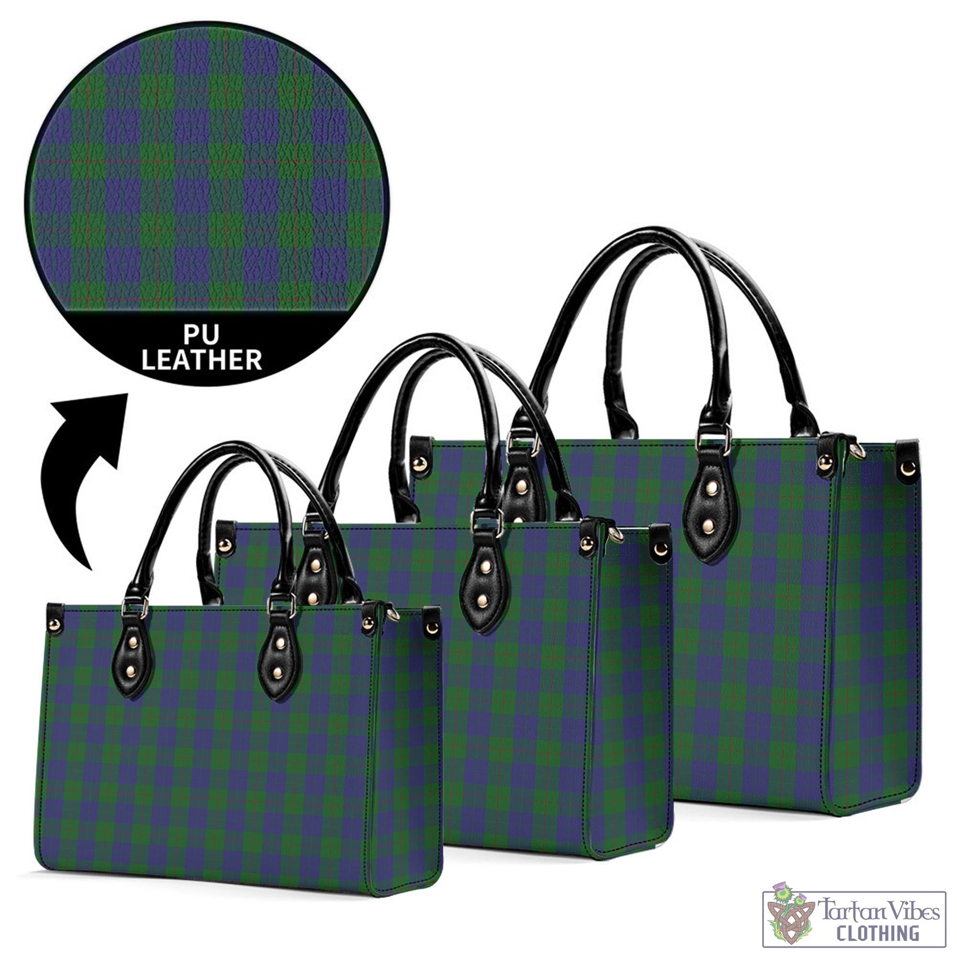 Tartan Vibes Clothing Barclay Tartan Luxury Leather Handbags