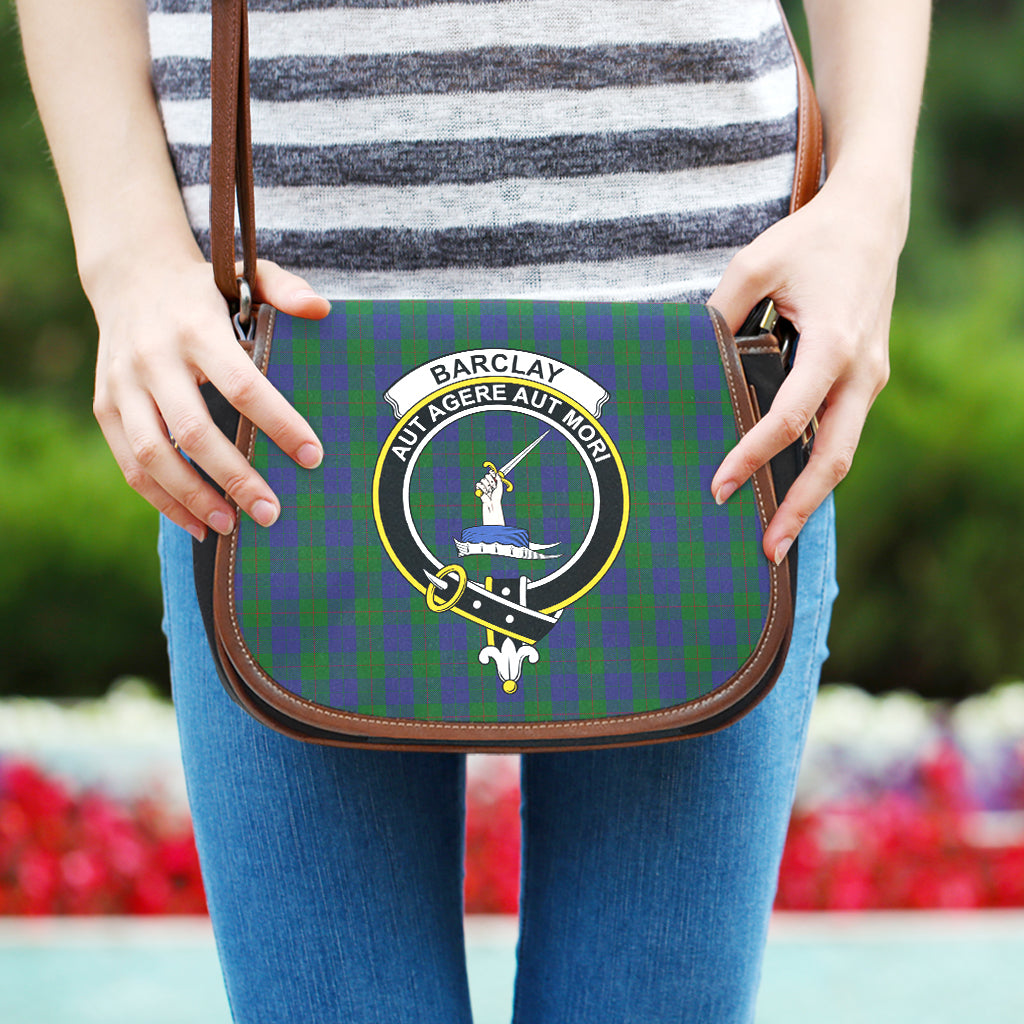 Barclay Tartan Saddle Bag with Family Crest One Size - Tartan Vibes Clothing